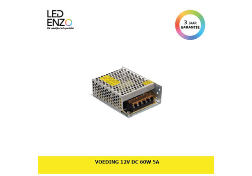 Voeding 12V DC 60W 5A 