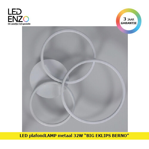 Plafondlamp LED 32W Metaal Big Eklips Berno 