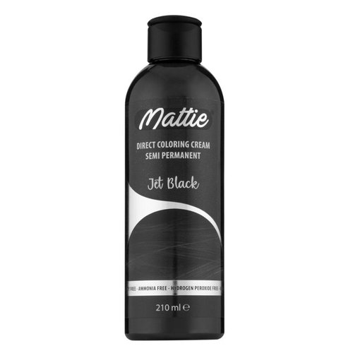 Mattie Mattie semi permanent haarverf jet black  210 ml