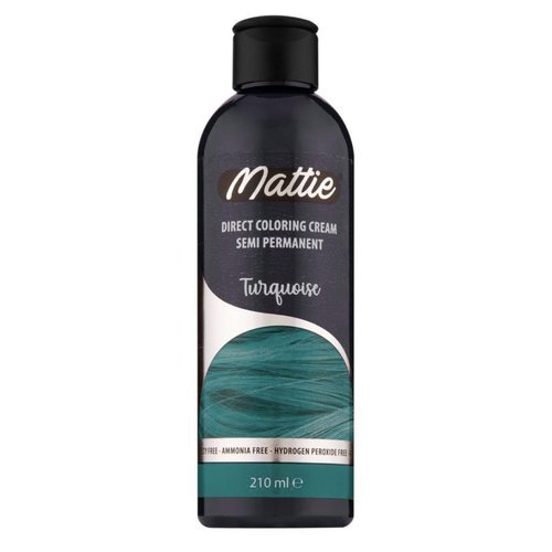 Mattie Mattie semi permanent haarverf 210 ml turquoise