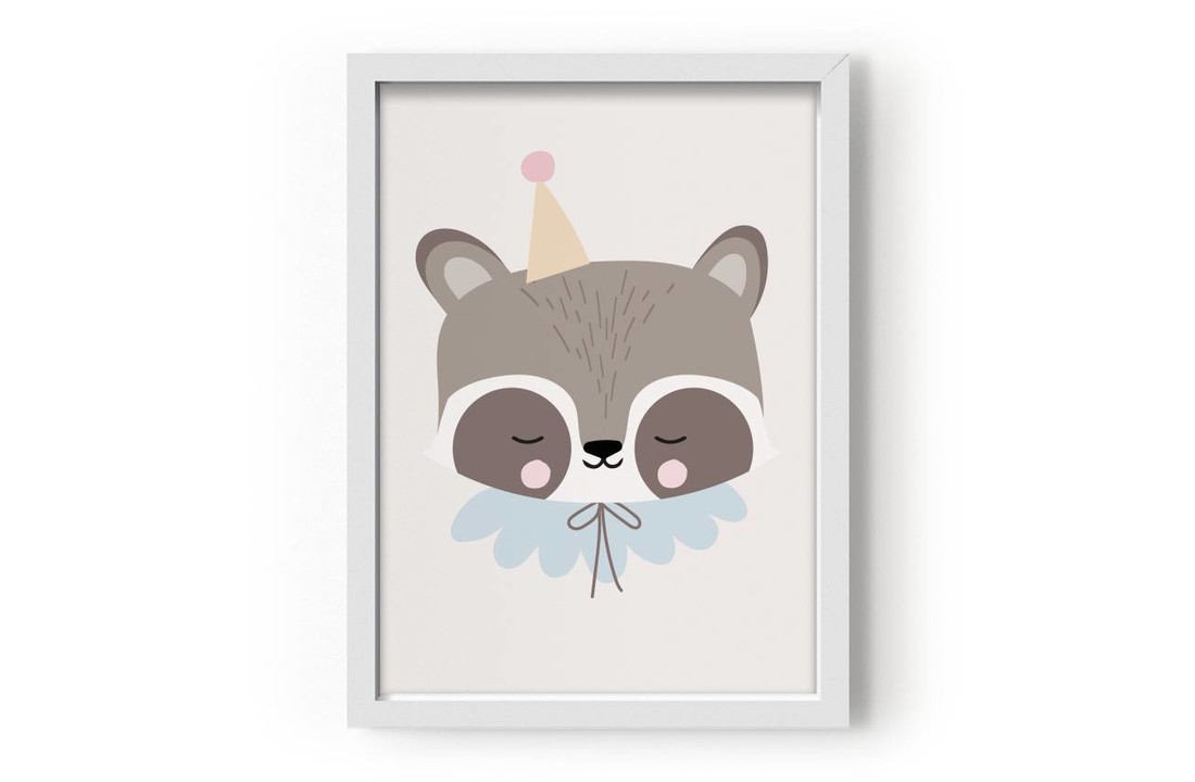 Eef Lillemor poster Circus Raccoon - A3