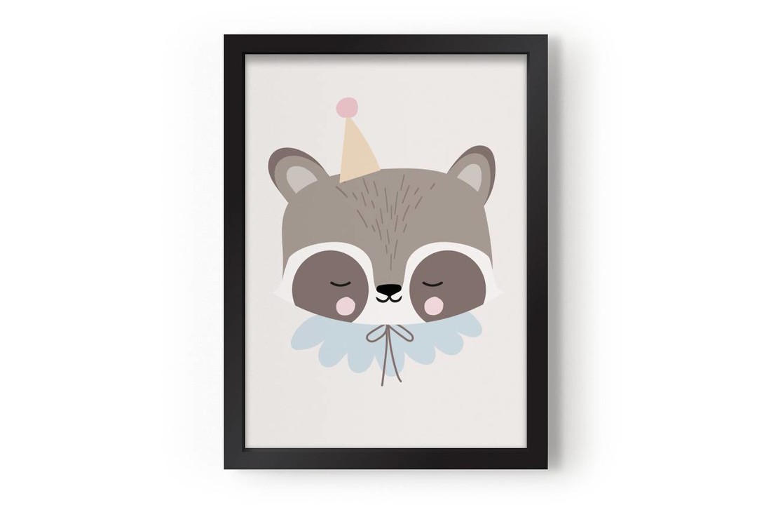 Eef Lillemor poster Circus Raccoon - A3