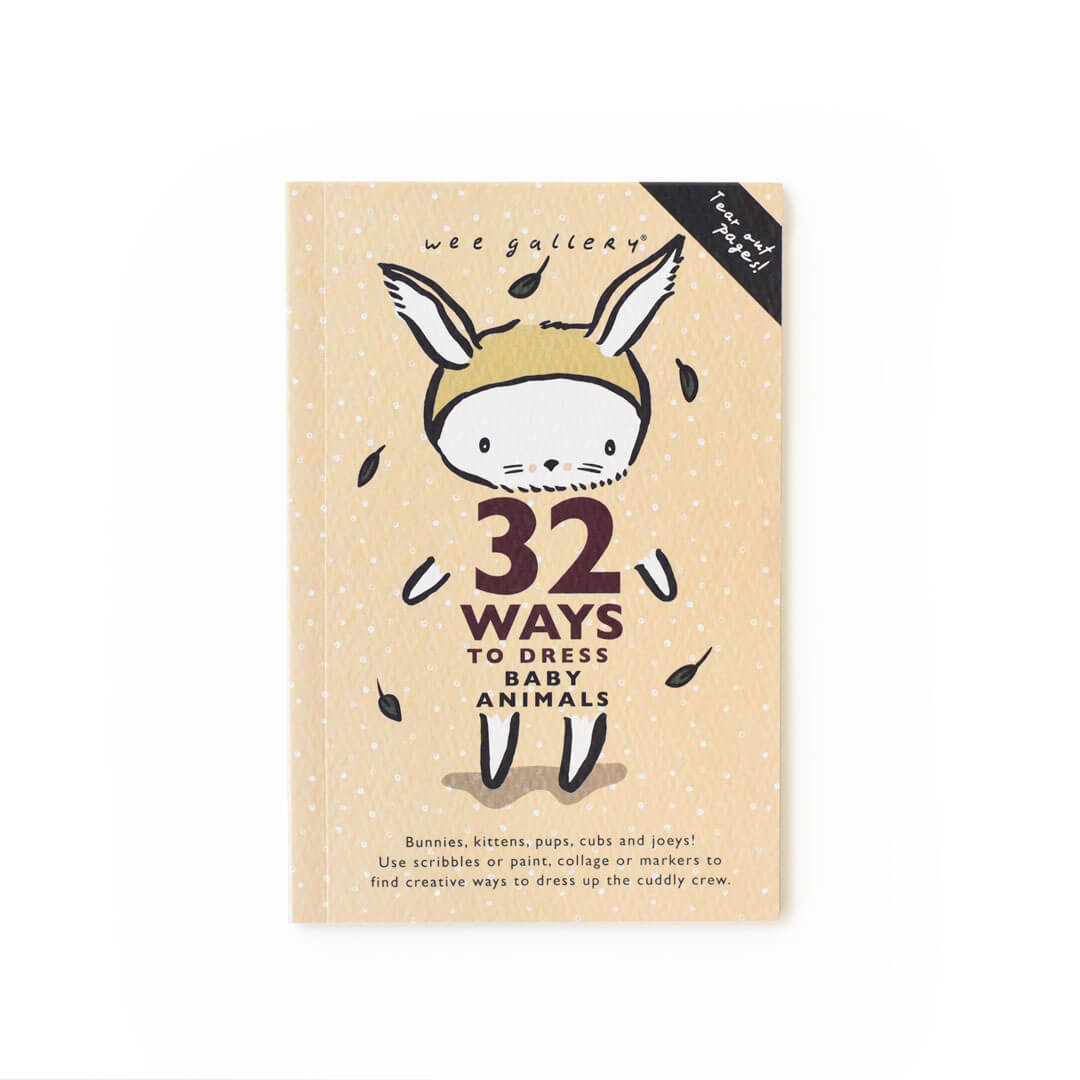 Tekenboekje '32 ways to dress baby animals' - Wee Gallery