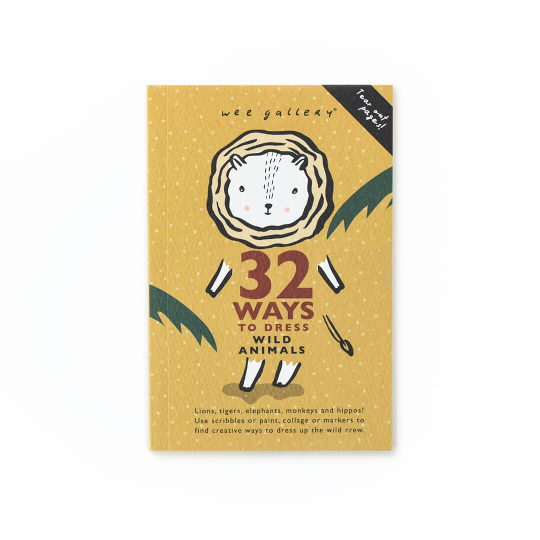Tekenboekje '32 ways to dress wild animals' - Wee Gallery