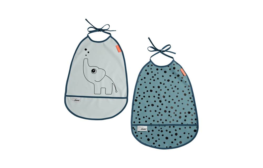 Set Waterproof Slabbetjes Blauw - Done by Deer
