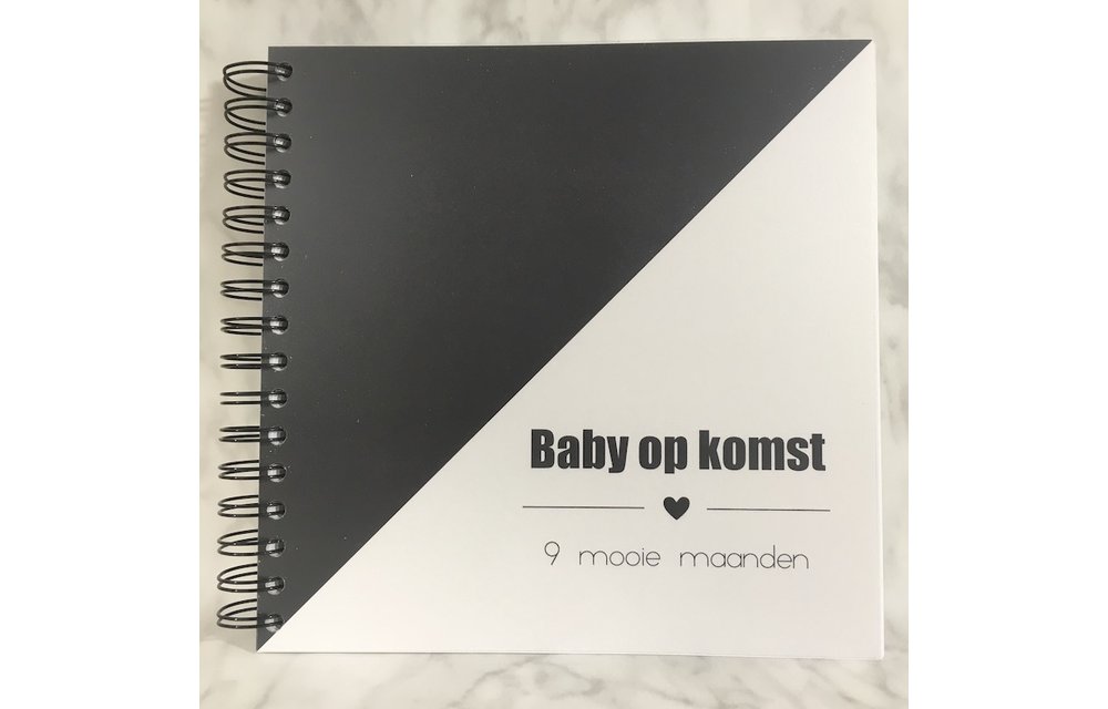 Invulboek Baby Op Komst ZWART - Studijoke
