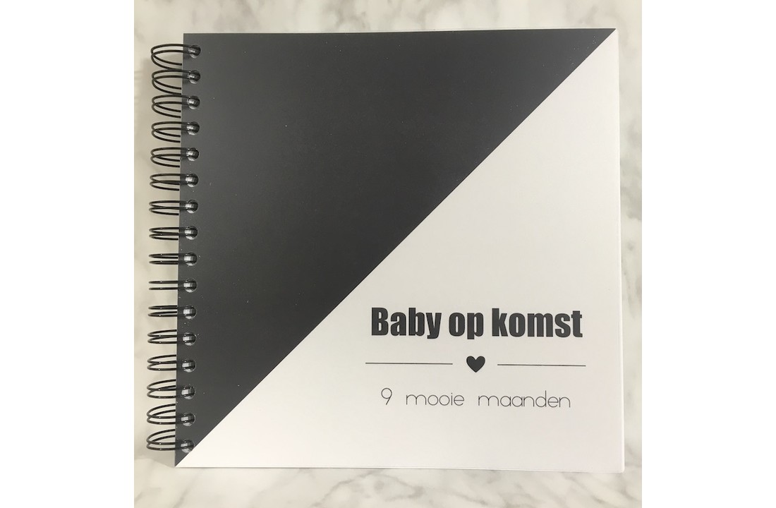Invulboek Baby Op Komst ZWART - Studijoke
