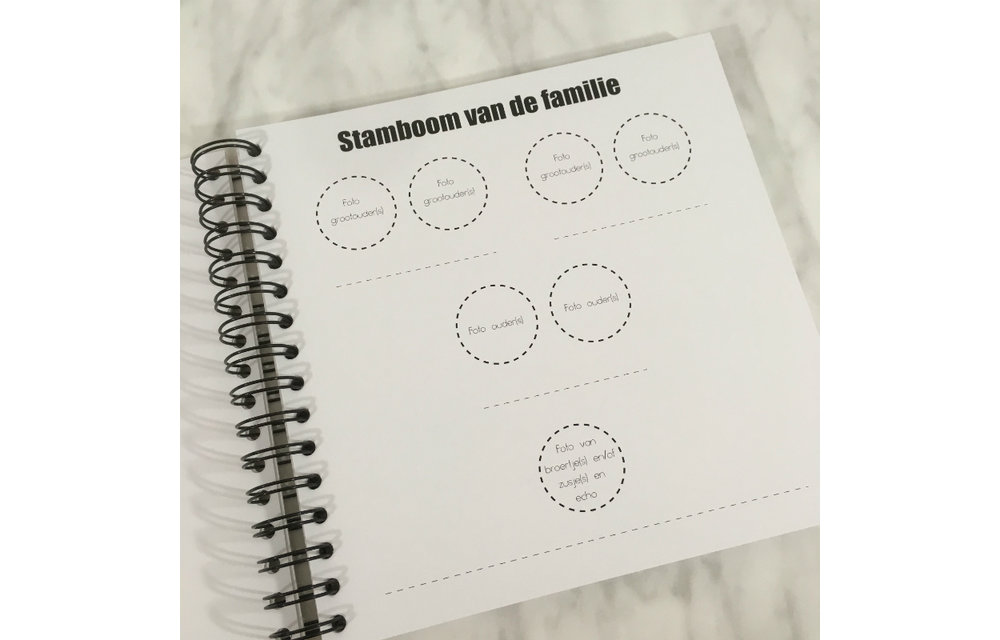 Invulboek Baby Op Komst ZWART - Studijoke