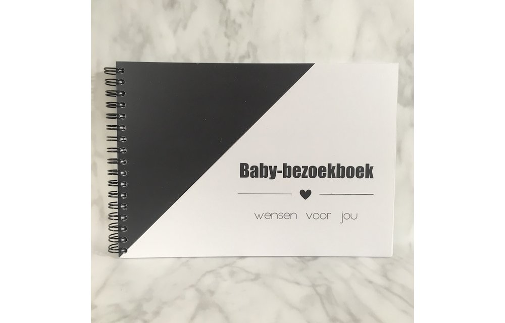 Baby Bezoekboek ZWART - Studijoke