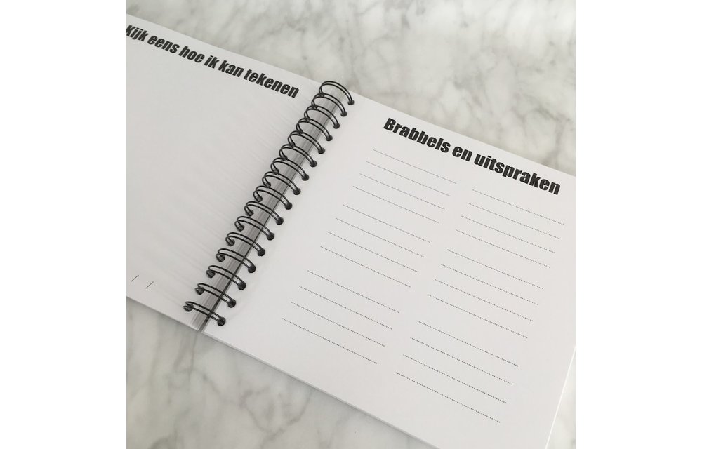 Invulboek Mijn Kleutertijd ZWART - Studijoke