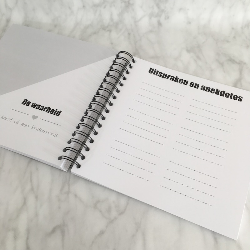 Invulboek Mijn Kleutertijd ZWART - Studijoke