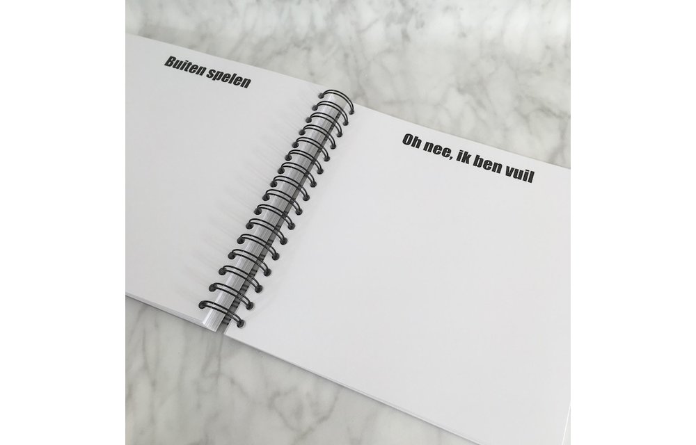 Invulboek Mijn Kleutertijd ZWART - Studijoke
