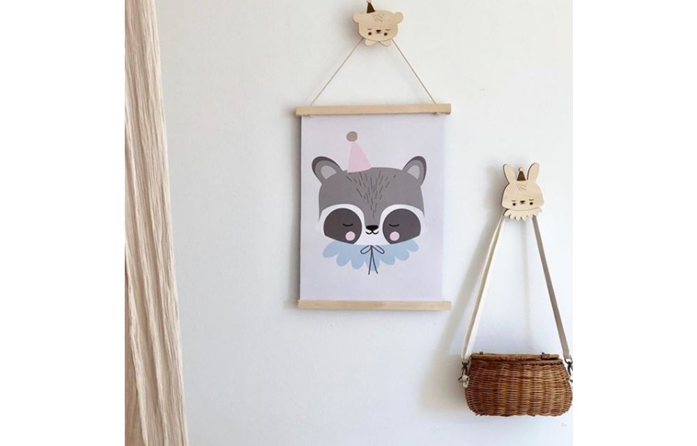 Eef Lillemor poster Circus Raccoon - A3