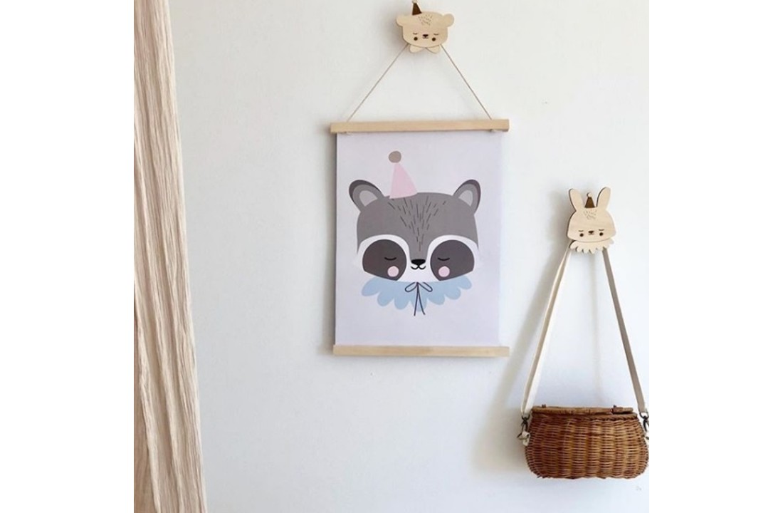 Eef Lillemor poster Circus Raccoon - A3