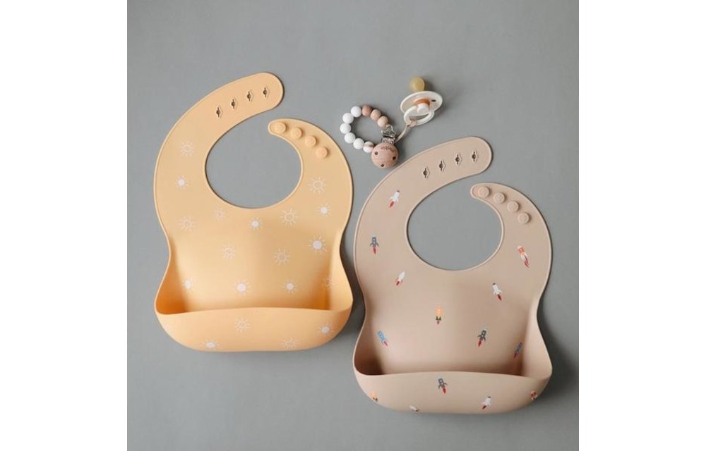 Fopspeenketting Cleo White/Wood - Mushie