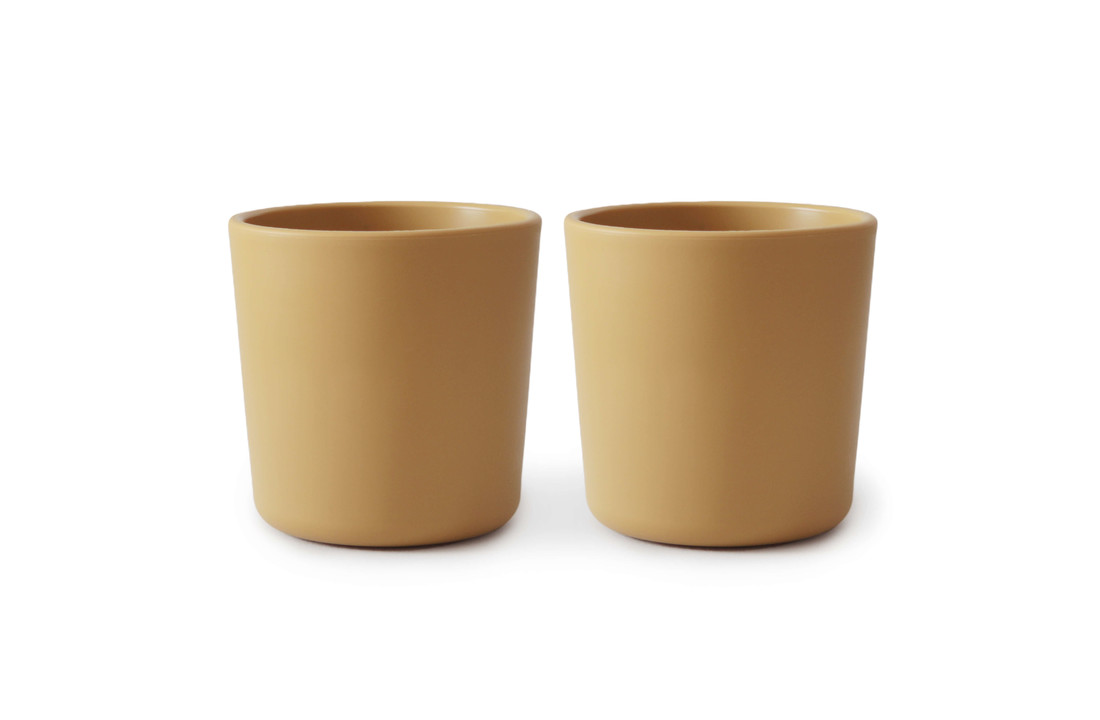 Drinkbeker Mustard (2 stuks) - Mushie