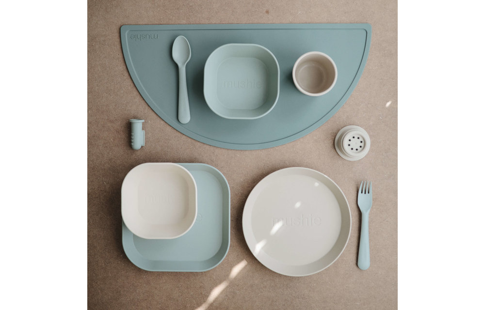 Silicone Placemat Cambridge Blue - Mushie