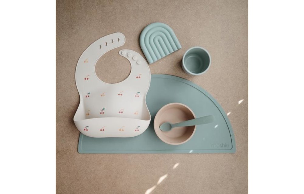 Silicone Placemat Cambridge Blue - Mushie