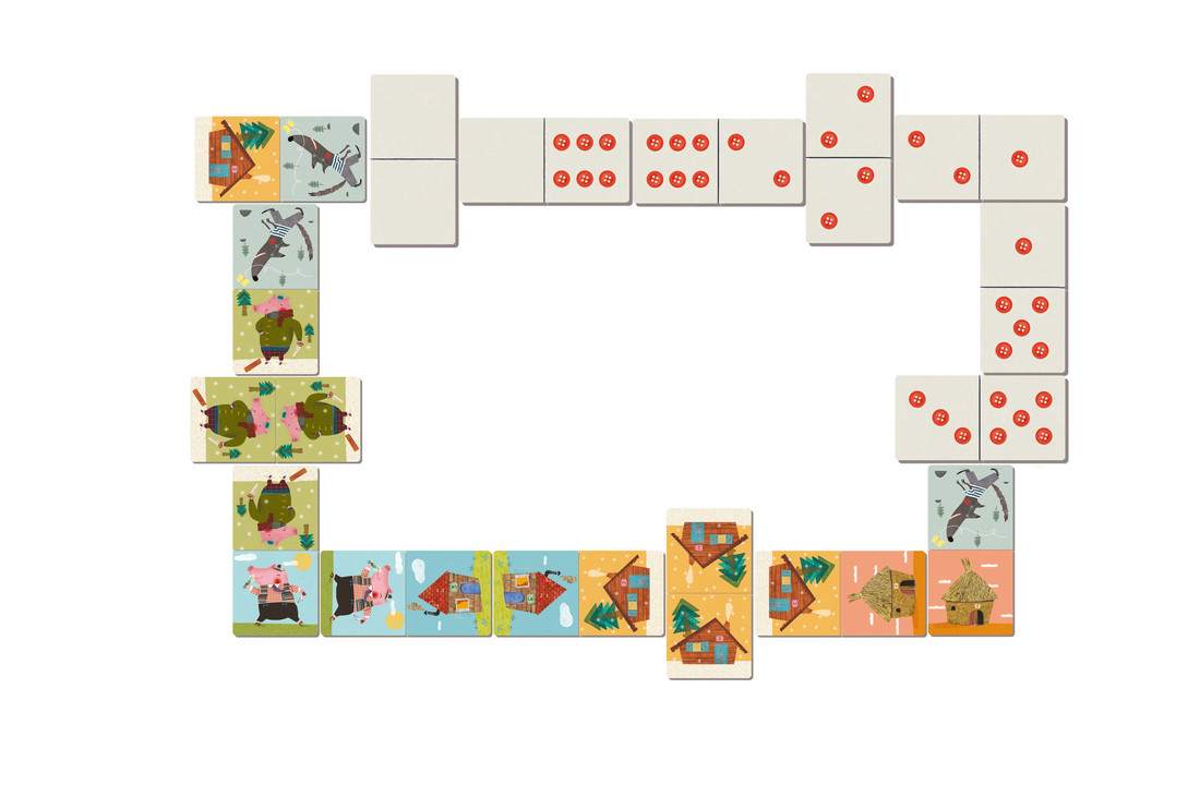 Dominospel 3 Biggetjes - Londji