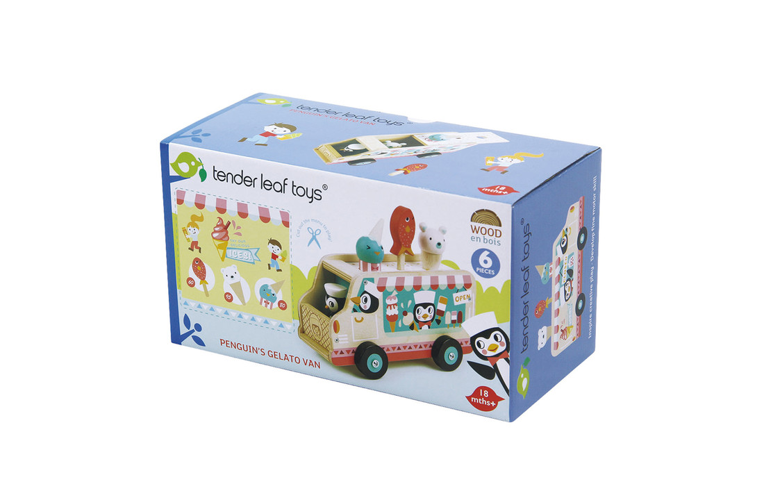 Pinguïn's ijskarretje - Tender Leaf Toys