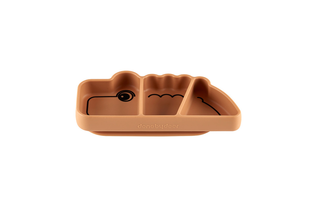 Silicone Stick & Stay Bord Croco Mustard - Done by Deer