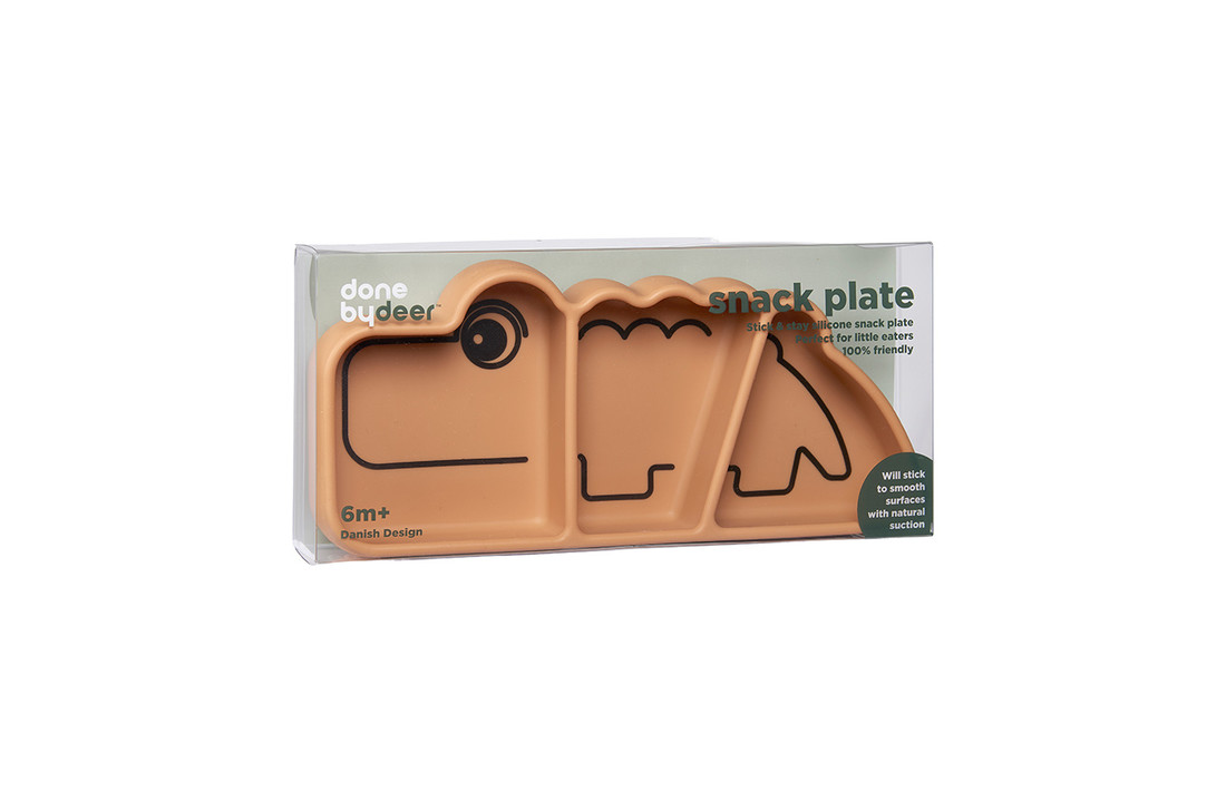 Silicone Stick & Stay Bord Croco Mustard - Done by Deer