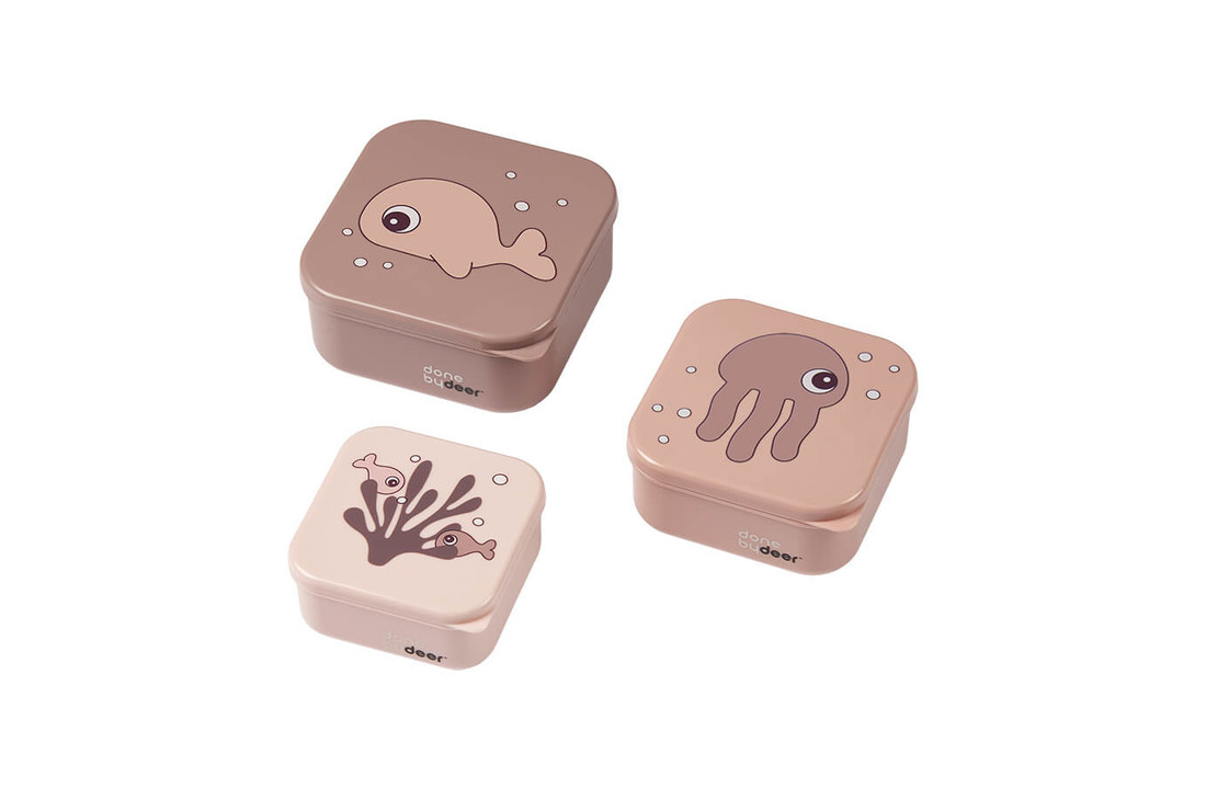 Snackdoosjes Sea Friends Powder (3 stuks) - Done by Deer