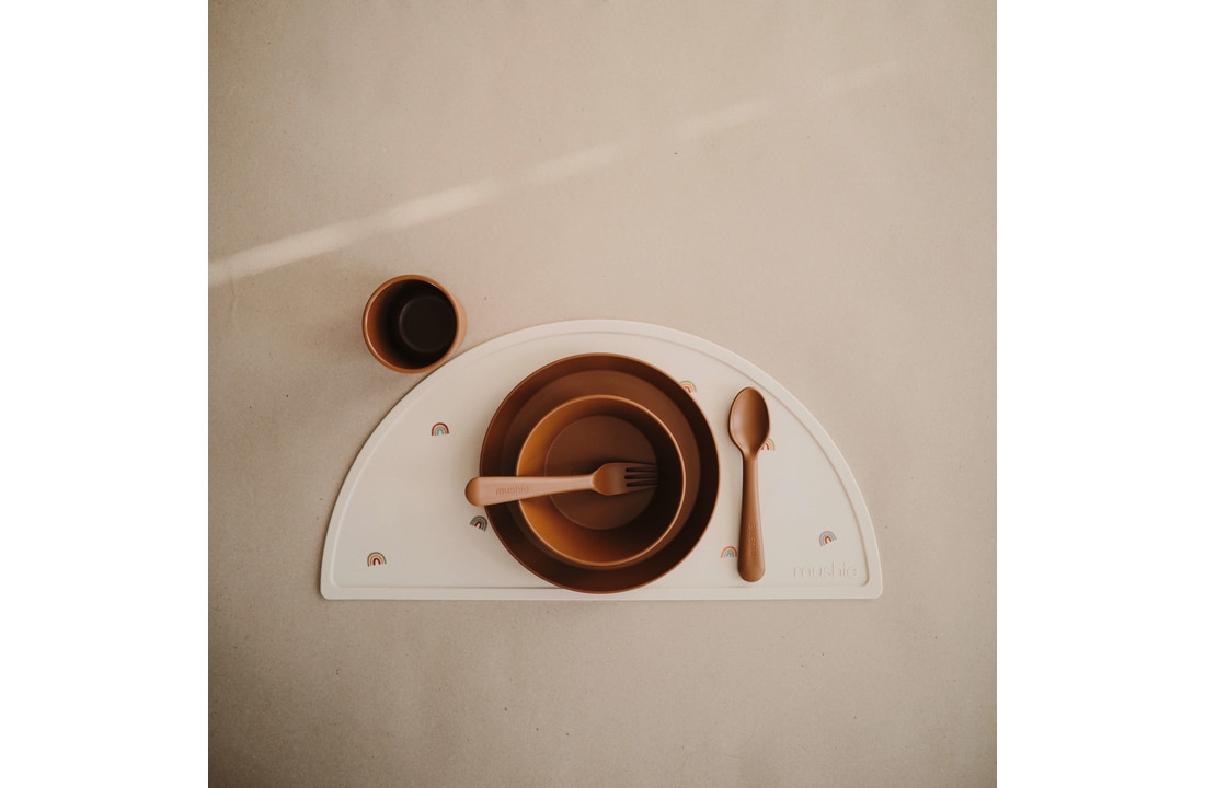 Bowl Rond Caramel (2 stuks) - Mushie