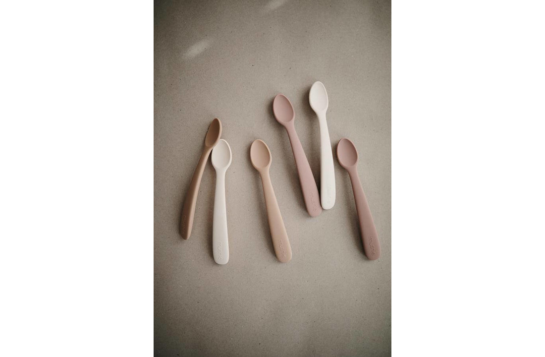 Silicone Babylepels Blush/Shifting Sand - Mushie