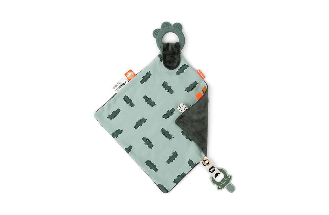 Knuffeldoekje met Bijtring Croco - Done by Deer