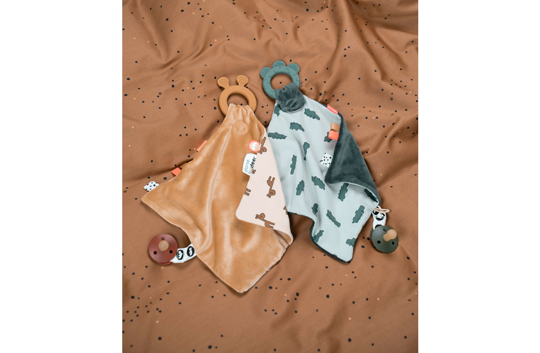 Knuffeldoekje met Bijtring Croco - Done by Deer