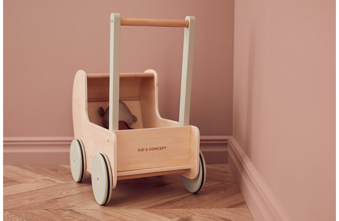 Houten Poppenwagen Nature - Kid's Concept