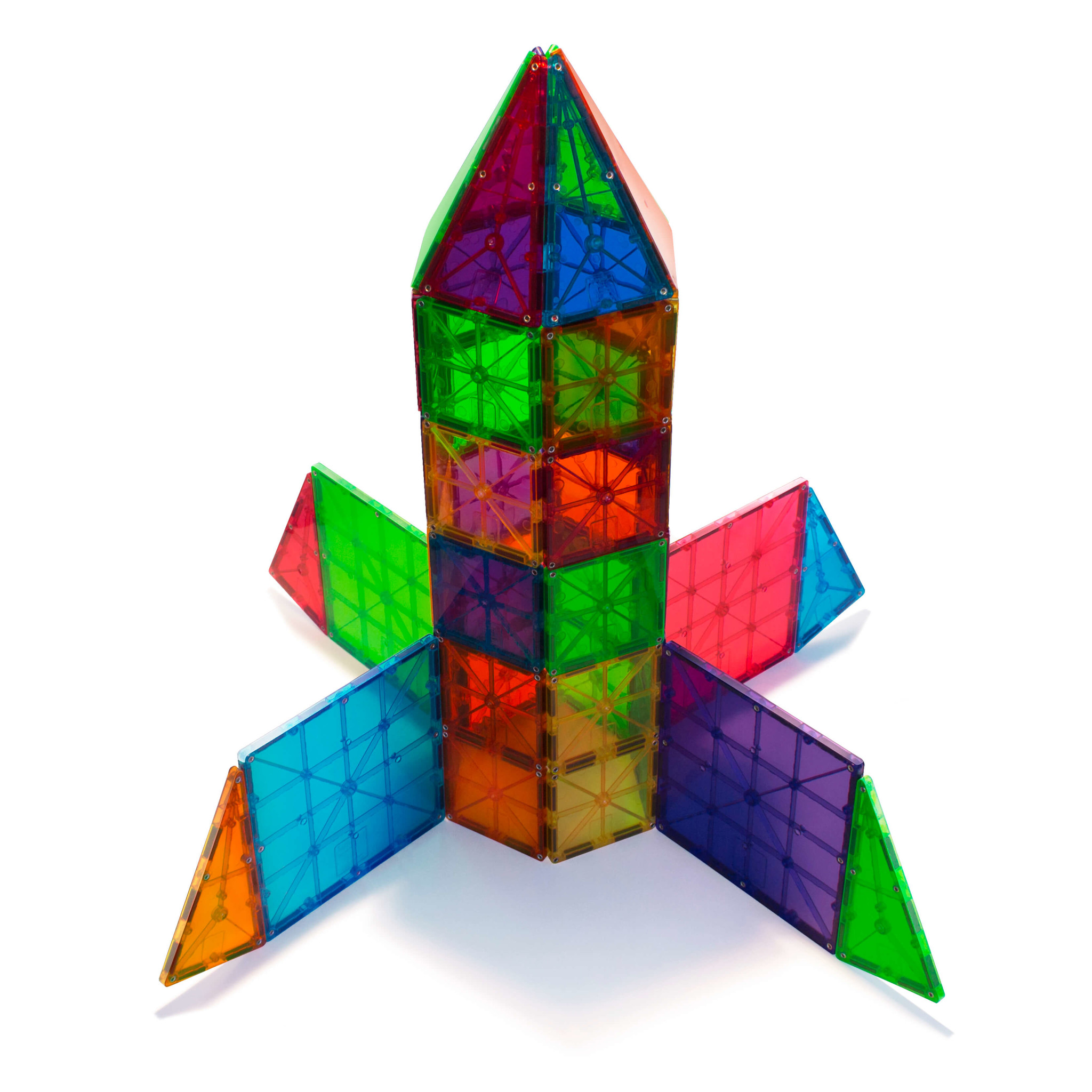 Magna-Tiles Clear Colors - 100 Stuks
