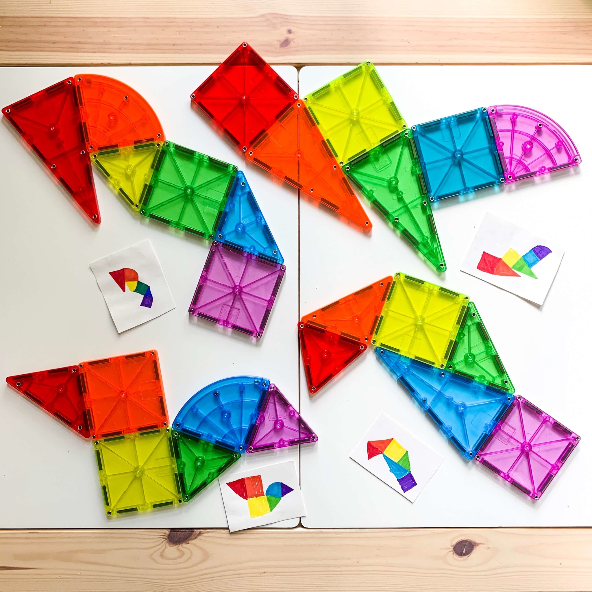 Magna-Tiles Clear Colors - 100 Stuks