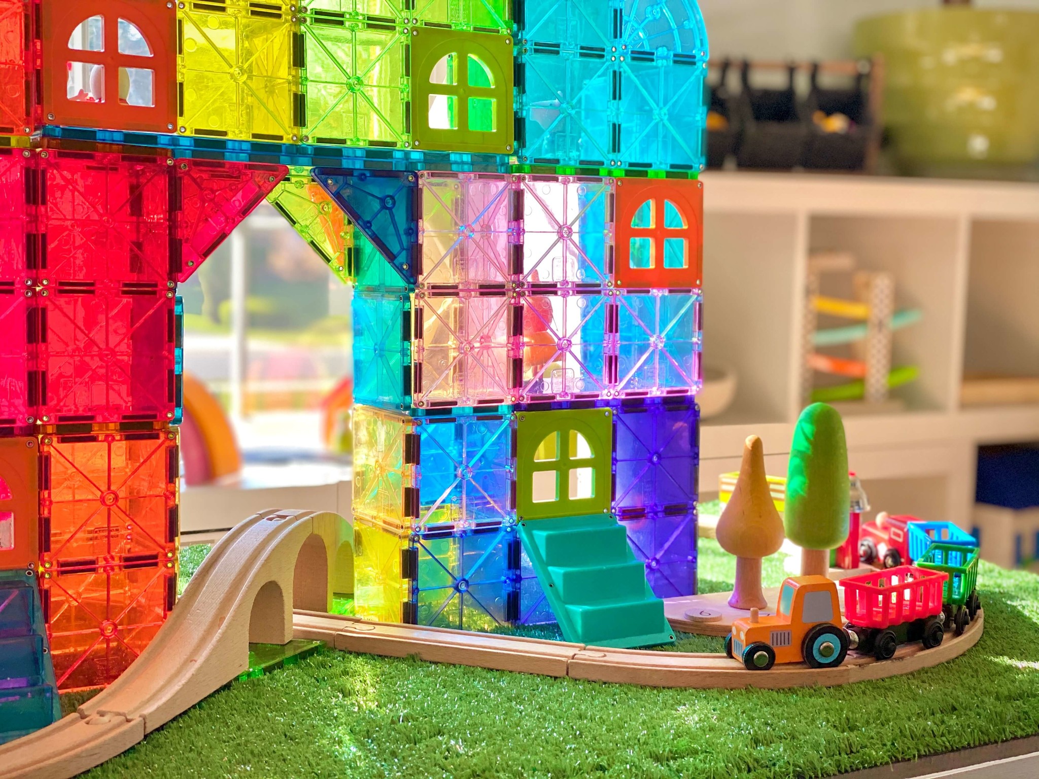 Magna-Tiles Clear Colors - 100 Stuks