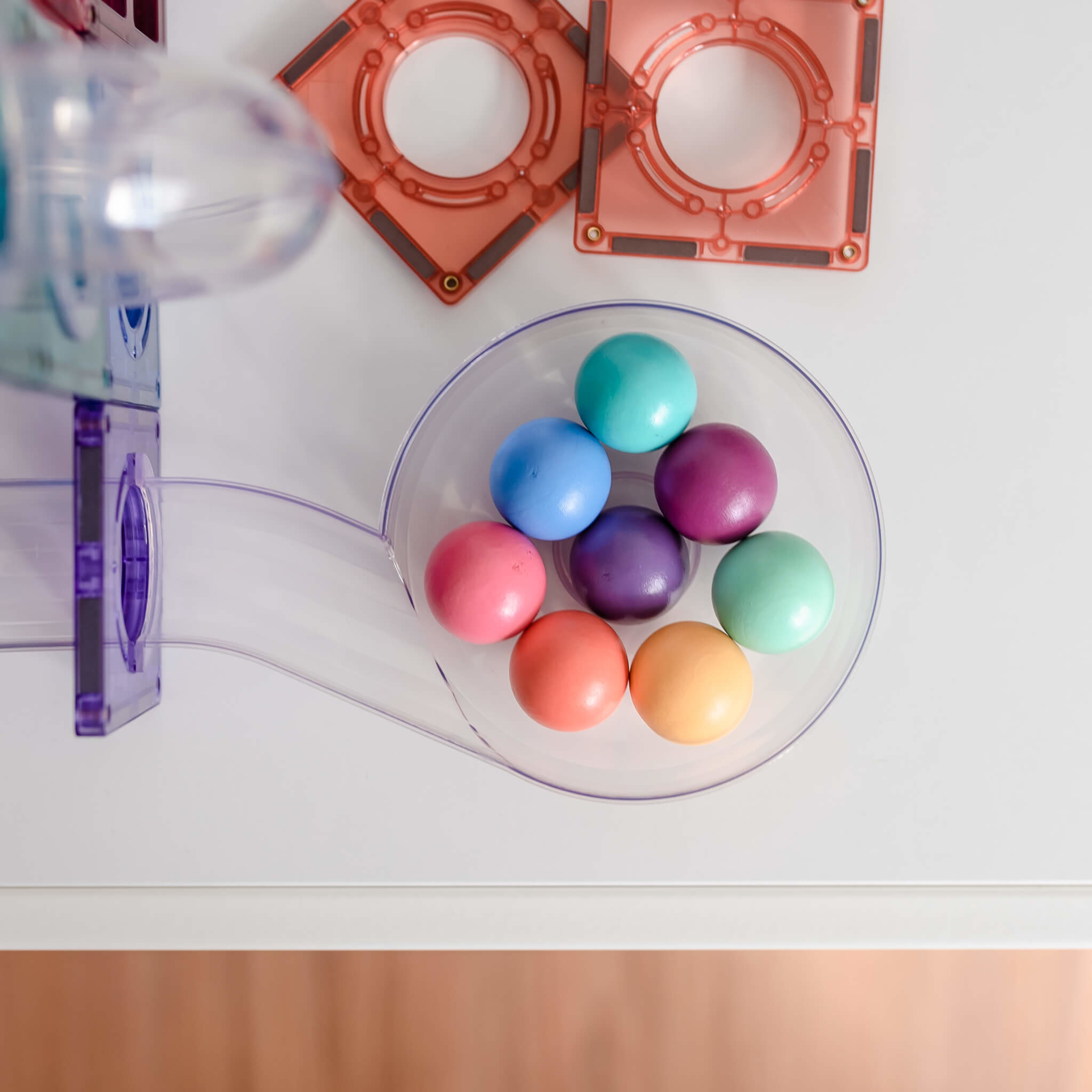 Connetix Tiles Pastel - Ball Run 106 Stuks