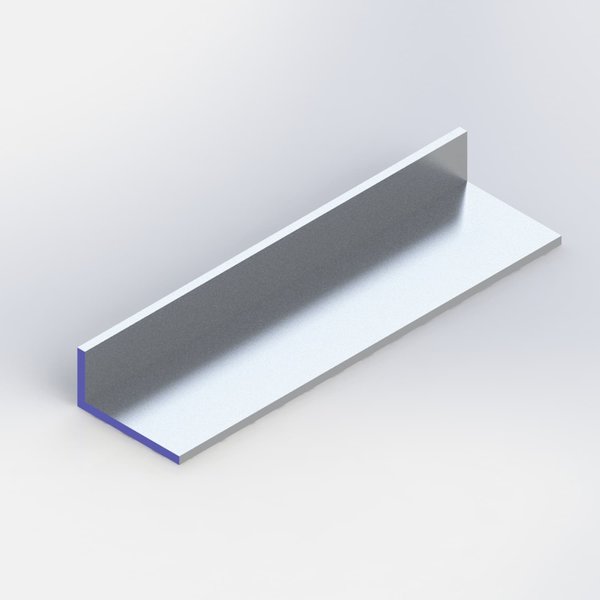  L profiel aluminium 80x40x4 mm