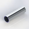 Aluminium buis - 70x5 mm - ALU buisprofiel - koker rond - AL pijp - brut - blank - onbehandeld