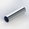 Aluminium buis - 50x2,5 mm - 6060 T6 - ALU buisprofiel - koker rond - AL pijp - brut - blank - onbehandeld