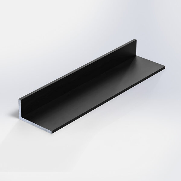 Aluminium L-profiel zwart - 40x30x2 mm