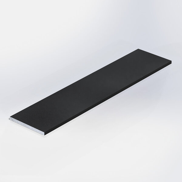 Aluminium strip (massief) zwart - 30x3 mm
