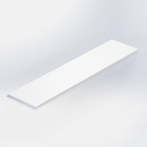 Aluminium strip wit - 80x3 mm