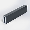 Antraciet aluminium koker rechthoekig - 30x20x2 mm - gecoat in RAL 7016 of 7021 - 6060 T6 (alu kokerprofiel / buis)