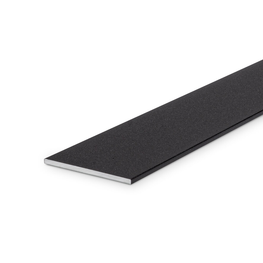Zwarte aluminium strip - 35x2 mm (massief) - gecoat in RAL 9004 of 9005 - 6060 T6 - zwarte alu platstaf (afsluit-, overgangs-, afdek- & afdeklat / -lijn / -lijst / -profiel) Zwarte aluminium strip - 35x2 mm (massief) - gecoat in RAL 9004 of 9005 - 6060 T6 - zwarte alu platstaf (afsluit-, overgangs-, afdek- & afdeklat / -lijn / -lijst / -profiel)