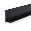 Zwart aluminium L-profiel - 20x10x2 mm - gecoat in RAL 9004 of 9005 - 6060 T6 - zwarte alu L-lijn, -strip, -lijst / hoekbeschermer (afsluit-, afwerk- & afdek profiel)
