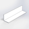 Aluminium hoekprofiel - 25x25x2 mm - gecoat in RAL kleur naar wens - 6060 T6 - alu hoeklijn / hoekstrip / hoeklijst / hoekbeschermer (afsluit-, afwerk- & afdek profiel)