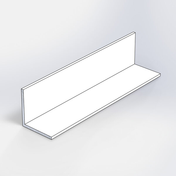 Aluminium hoekprofiel - in RAL kleur naar wens - 30x30x3 mm