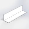 Aluminium hoekprofiel in RAL kleur naar wens - 40x40x2 mm - 6060 T6 - Alu hoek profiel gelijk(zijdig) - in kleur gecoat