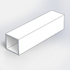Aluminium koker in RAL kleur naar wens - 25x25x2 mm (vierkant) - 6060 T6 - Alu rechte buis / kokerprofiel in RAL kleur naar wens - in kleur gecoat