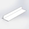 Aluminium L profiel in RAL kleur naar wens - 80x40x3 mm - 6060 T6 - Alu hoek profiel ongelijk(zijdig) - in kleur gecoat